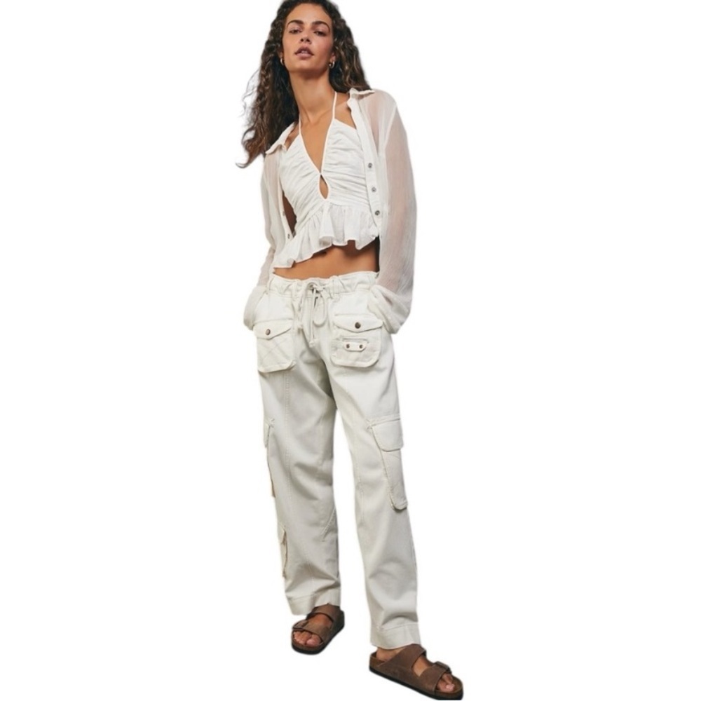 Free People Tahiti Cargo Drawstring Pants